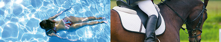 Nuoto, Equitazione